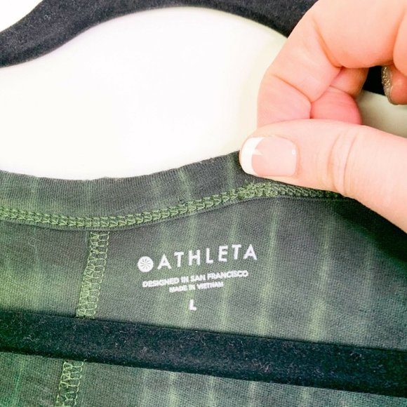 Athleta Womens Athletic Short Sleeve Cotton Top L - Picture 3 of 10